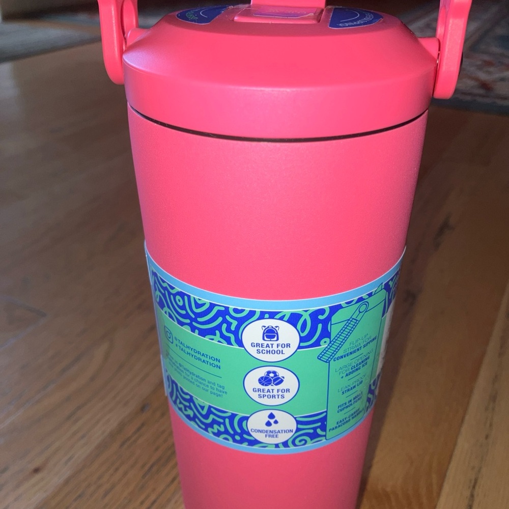 TAL Hudson Straw Double Wall Insulated Paracord Handle Stainless Steel 24 oz